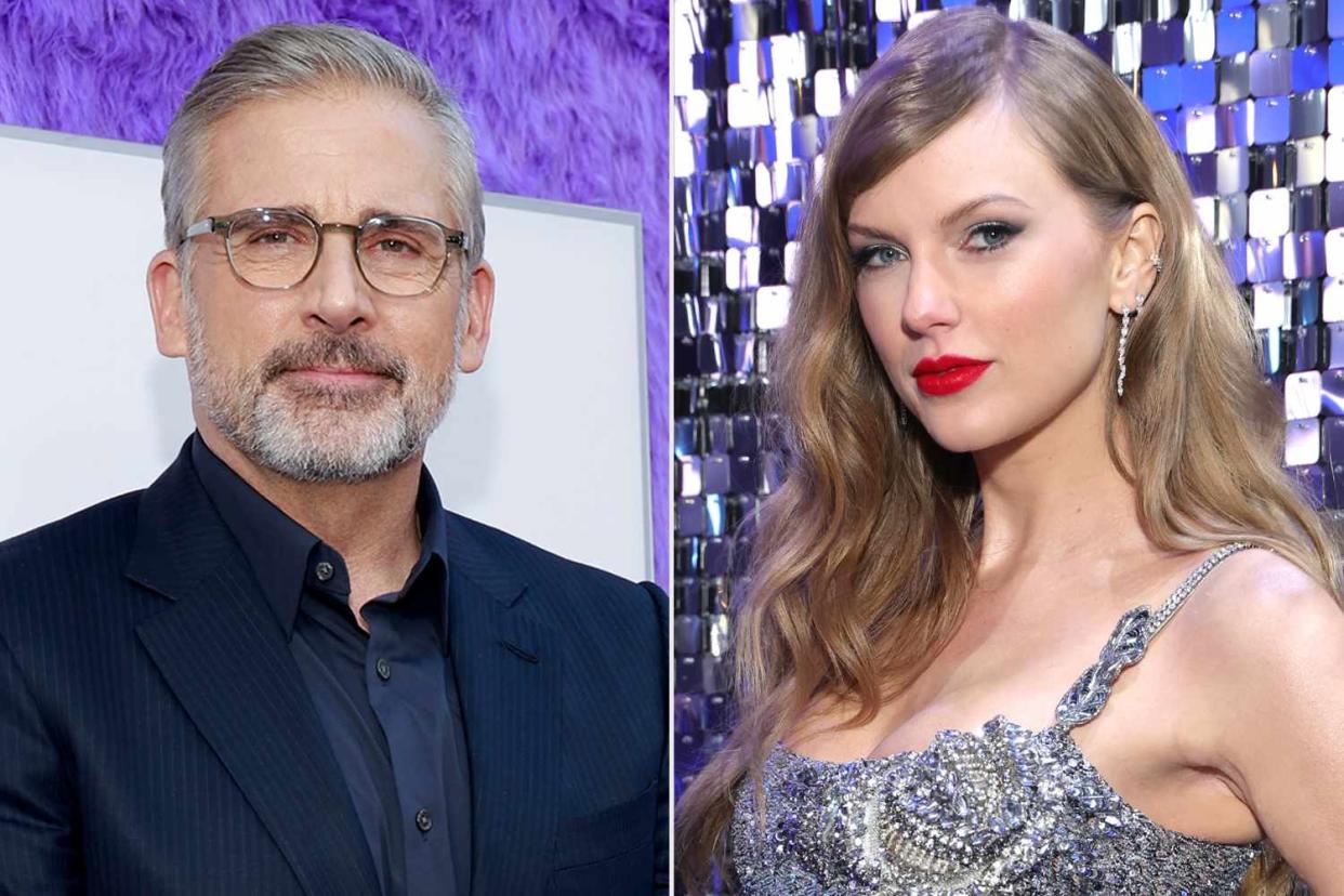 <p>Jason Mendez/Getty; Kevin Mazur/WireImage</p> Steve Carell; Taylor Swift