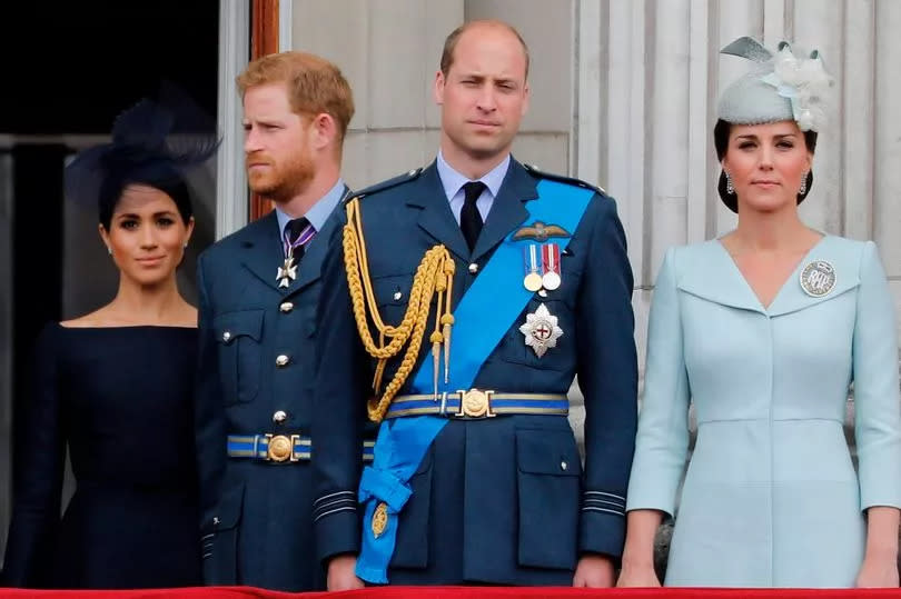 Meghan, Harry, William and Kate