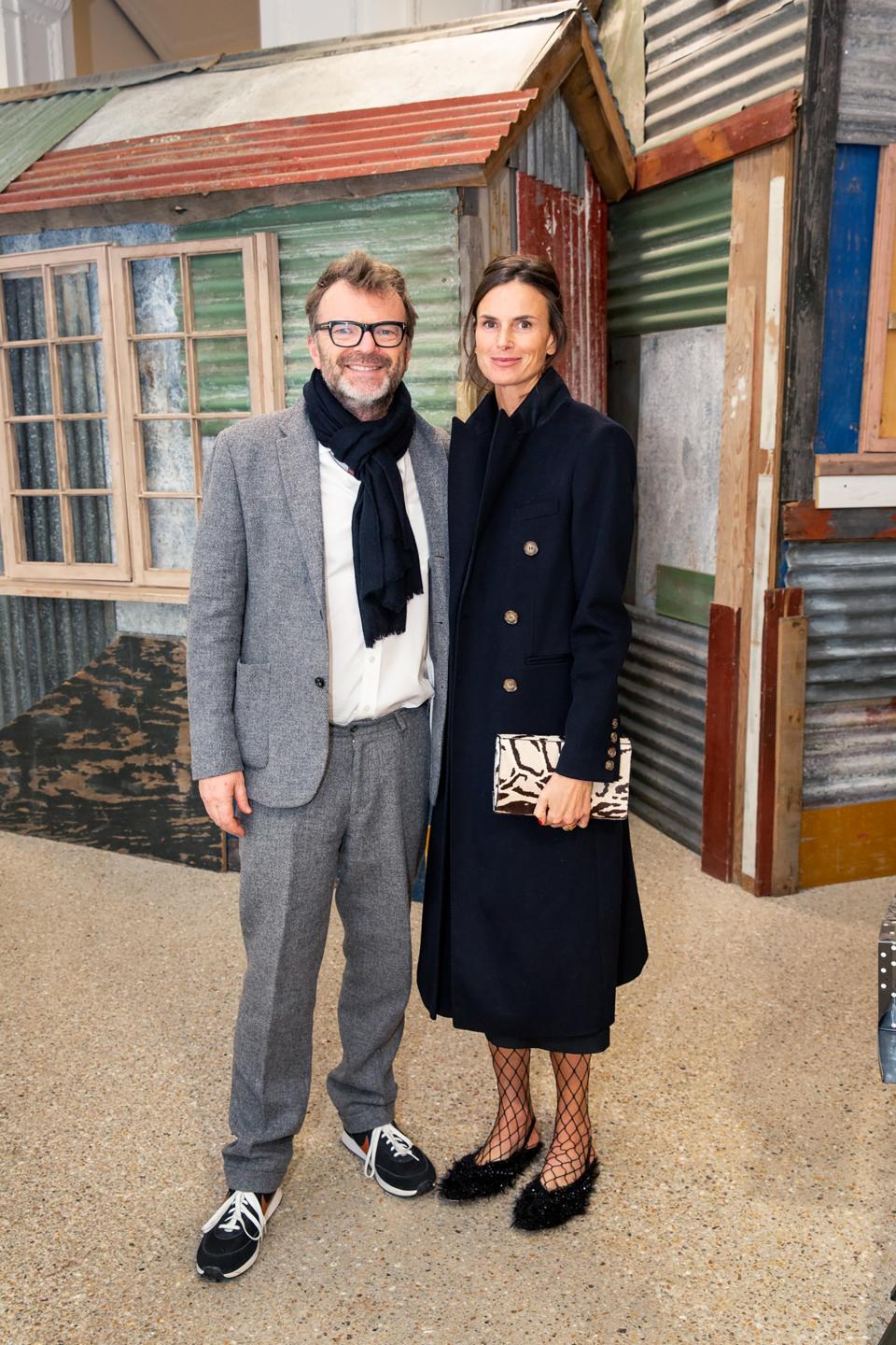 Matthew and Claudia Donaldson at the Dover Street Market x Sotheby’s Fine Jewels Auction