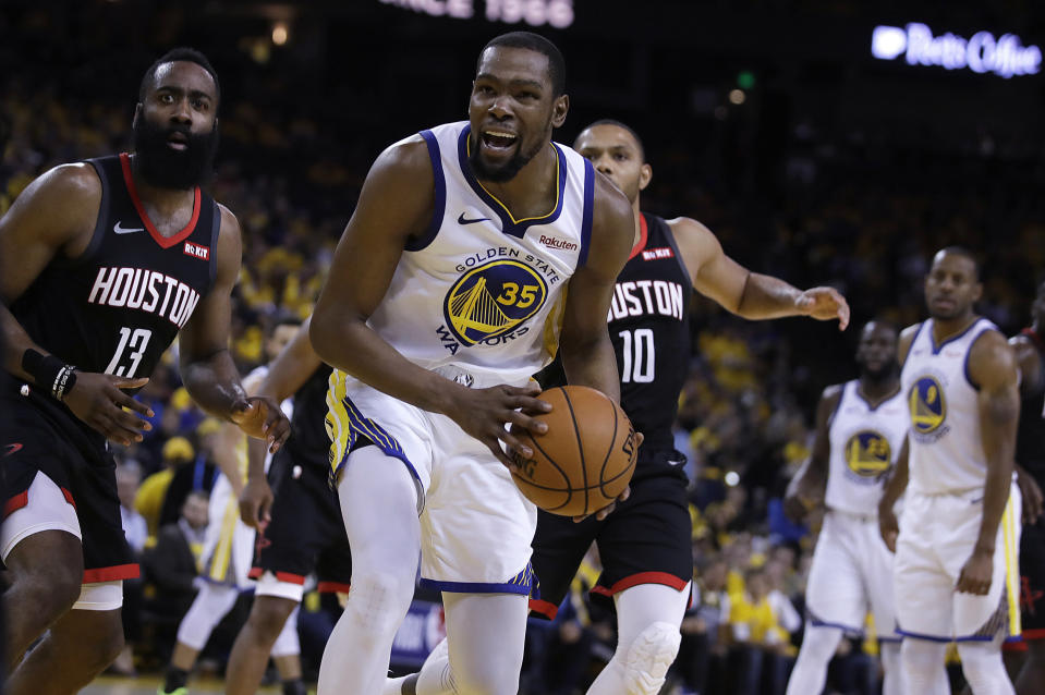 Kevin Durant fired back at a broadcaster who suggested that the Warriors winning without him is his worst nightmare.