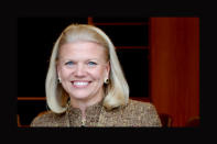 <p><b>Virginia Rometty</b></p> <br><p>Virginia Rometty is the first woman to head IBM. Prior to becoming president and CEO in January 2012 she held the position of Senior Vice President and Group Executive for Sales, Marketing, and Strategy at IBM. </p>