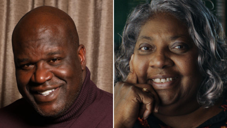 Shaquille O’Neal, Luisa Harris - Credit: Courtesy of Jersey Legends; The New York Times