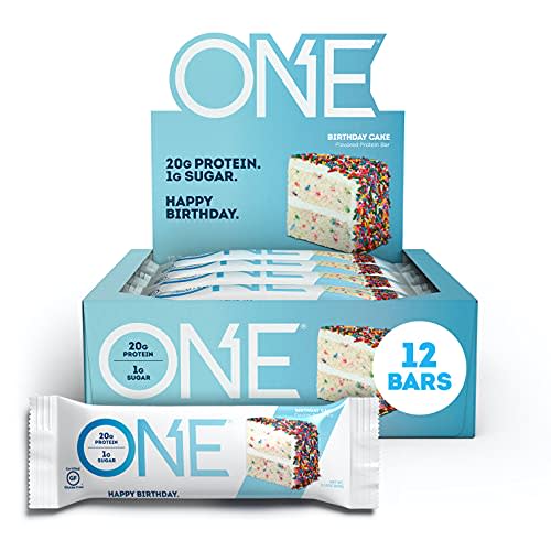 ONE Protein Bars, Gluten Free Protein Bars with 20g Protein and only 1g Sugar, Guilt-Free Snack…