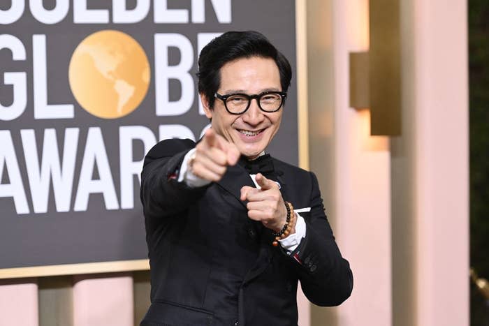Ke Huy Quan at the 80th Annual Golden Globe Awards on Jan. 10 in Beverly Hills, California