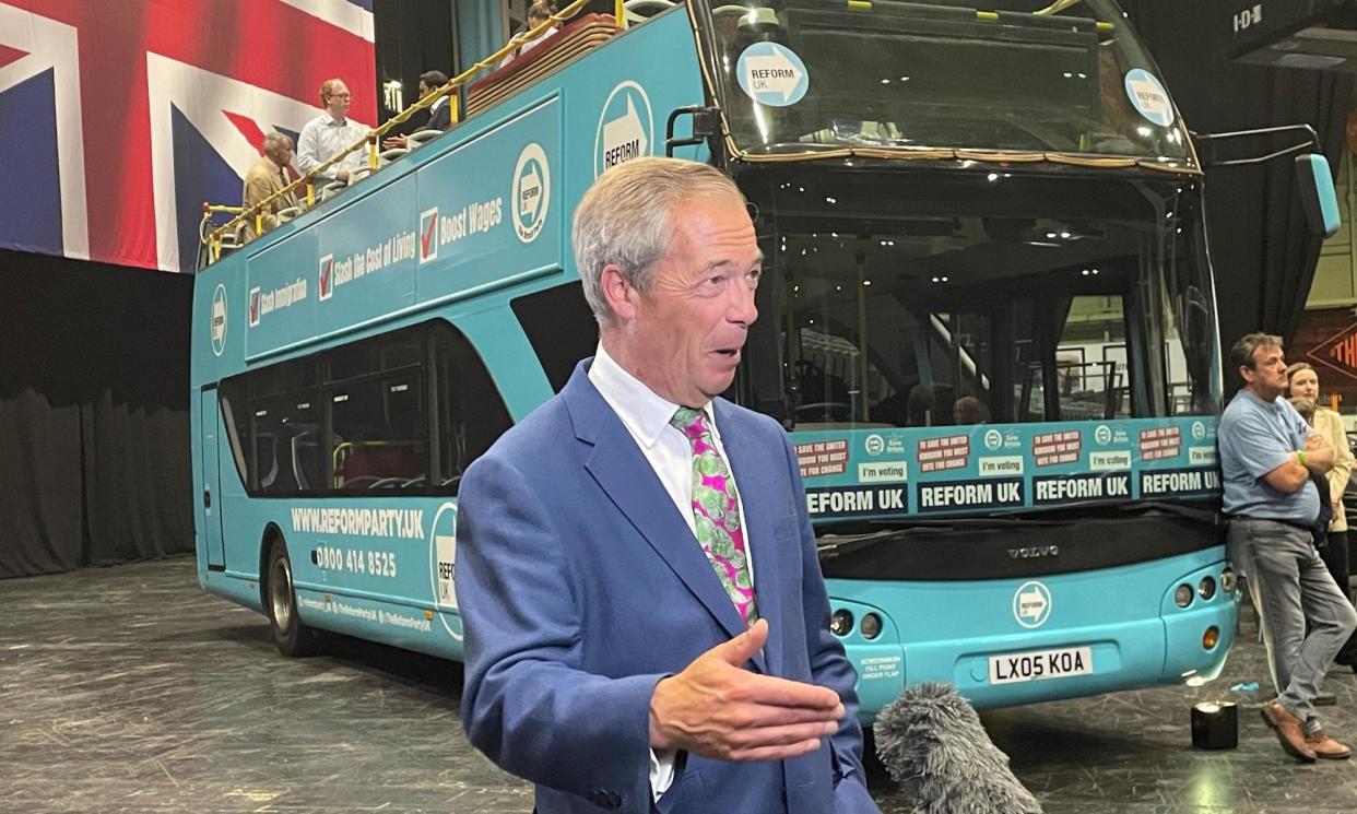 <span>Nigel Farage’s surprise elevation to party leader has resulted in a rise in support for Reform in the polls.</span><span>Photograph: Matthew Cooper/PA</span>