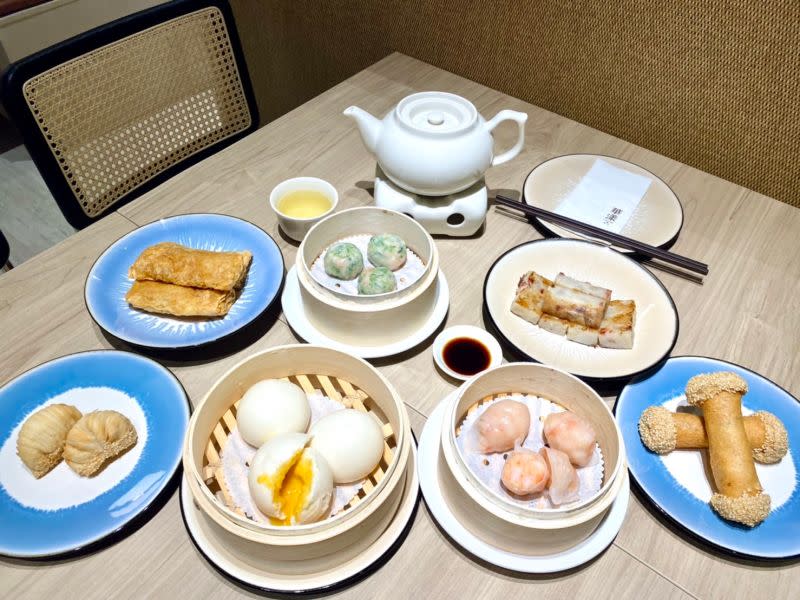 ▲華漾的港點餡料飽滿紮實，選擇多樣。（圖／記者蕭涵云攝）