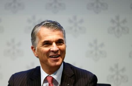 CEO Sergio Ermotti of Swiss bank UBS smiles before an annual news conference in Zurich, Switzerland February 2, 2016. REUTERS/Arnd Wiegmann/File Photo