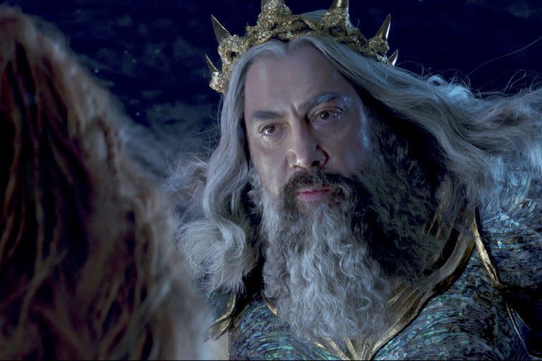 Javier Bardem interpreta al rey Tritón en el film