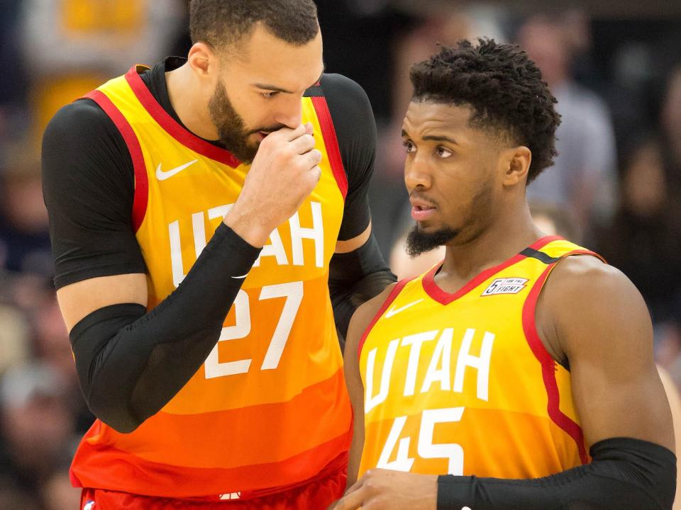 donovan mitchell rudy gobert coronavirus.JPG