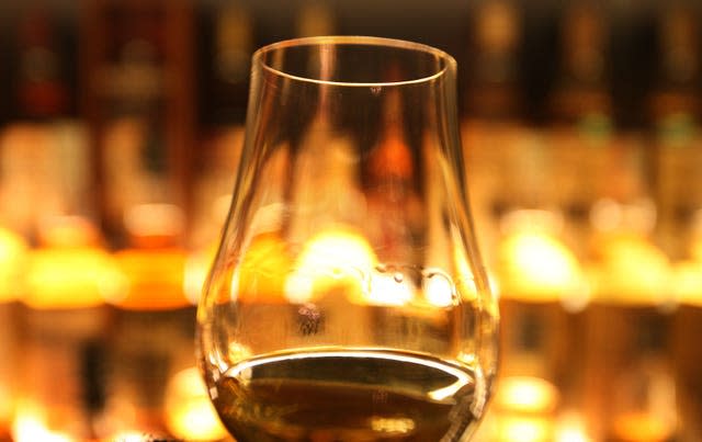 Whisky in glass