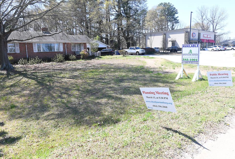 The Huey Magoos restaurant chain is coming to Spartanburg's west side. This is a photo of the proposed location at 1621 John B. White Blvd March 19, 2024.