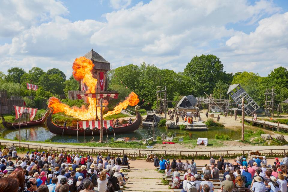 Puy du Fou's first show in the United States won't be quite as elaborate as this one. But the France-based company stresses high production quality in all its immersive shows and attractions. Its U.S.-based attraction will open in the Great Smoky Mountains region in partnership with the Eastern Band of Cherokee Indians.