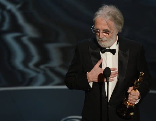 Der von Deutschland koproduzierte Film "Amour" des österreichischen Regisseurs Michael Haneke ist mit dem Oscar für den besten fremdsprachigen Film ausgezeichnet worden. Der Film dreht sich um die Liebe eines alten Ehepaares