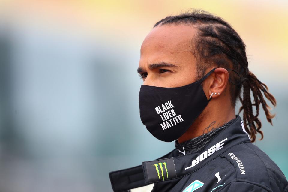 <p>Lewis Hamilton supports Art for Animals, helping to protect biodiversity by ending the illegal wildlife trade</p> (Getty)