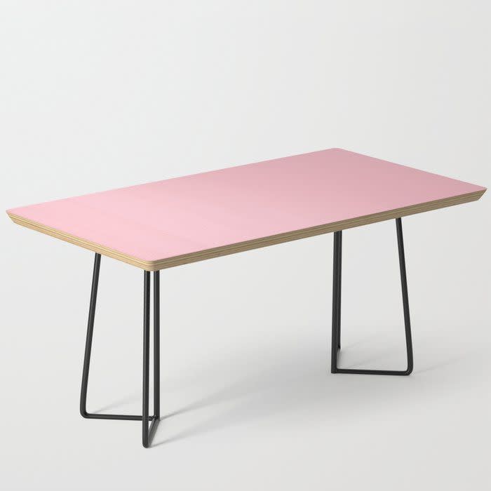 15) Bubble Gum Pink Coffee Table