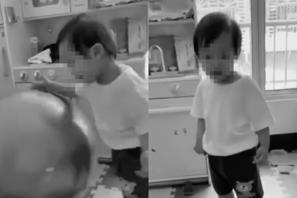 1歲男童剴剴遭虐死震驚全台，而他第一天到劉姓保母家時，就疑似出現「嚇一跳」情況。（翻攝自臉書）