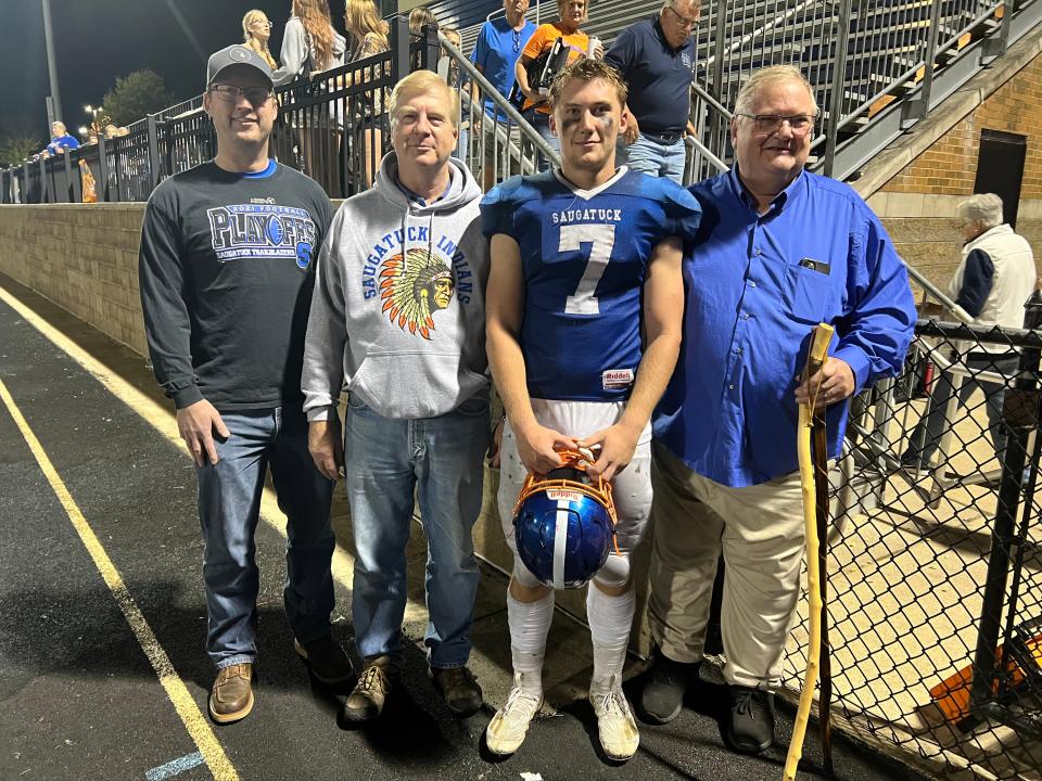 Will Doucette is a third-generation Saugatuck football players, following in the footsteps of his father and grandfathers.