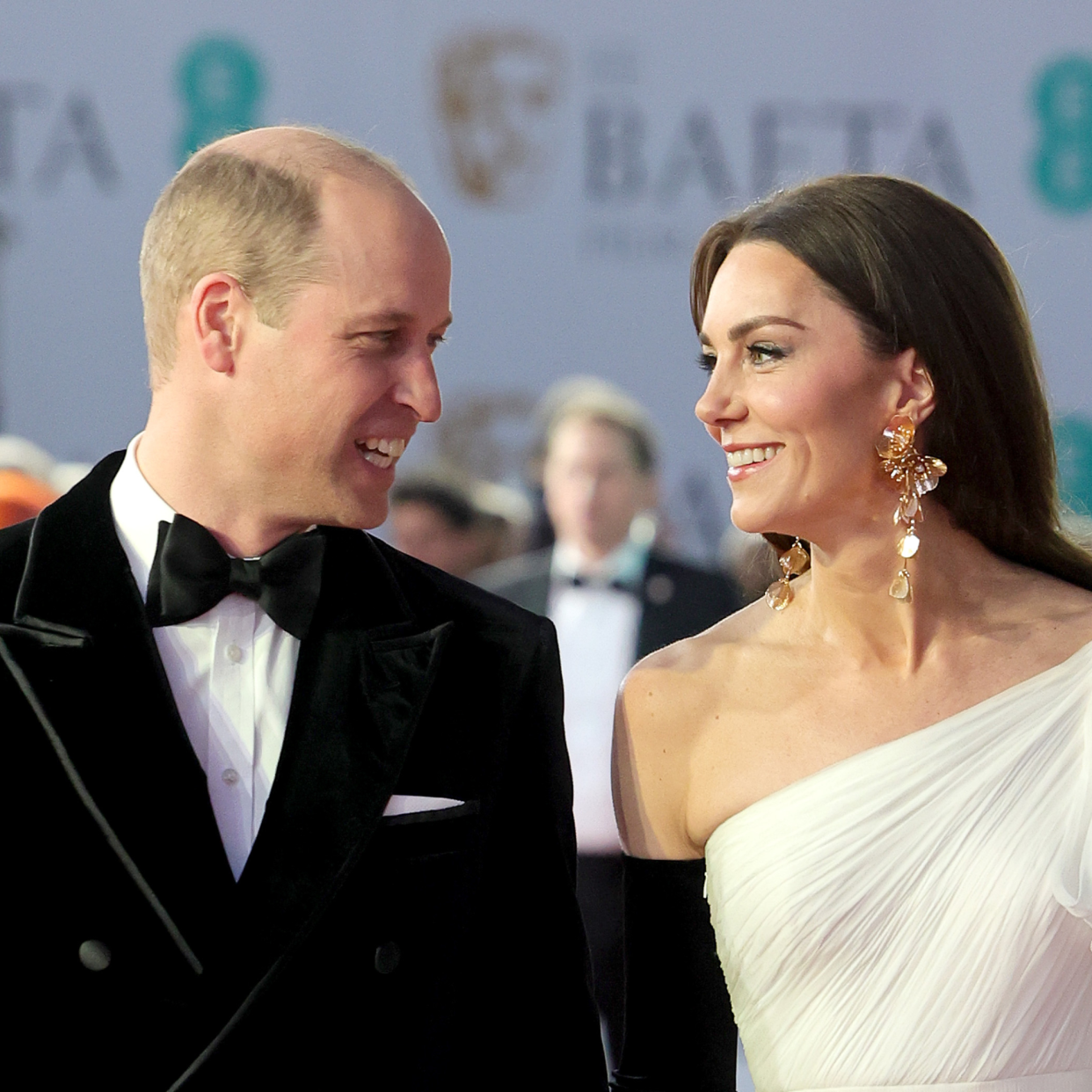  Catherine, Princess of Wales and Prince William, Prince of Wales attend the EE BAFTA Film Awards 2023 at The Royal Festival Hall on February 19, 2023 in London, England. The Prince of Wales, President of the British Academy of Film and Television Arts (BAFTA), and The Princess will attend the Awards ceremony before meeting category winners and EE Rising Star Award nominees.  