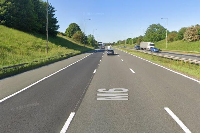 30 minute delays on M6 after crash caused significant barrier damage