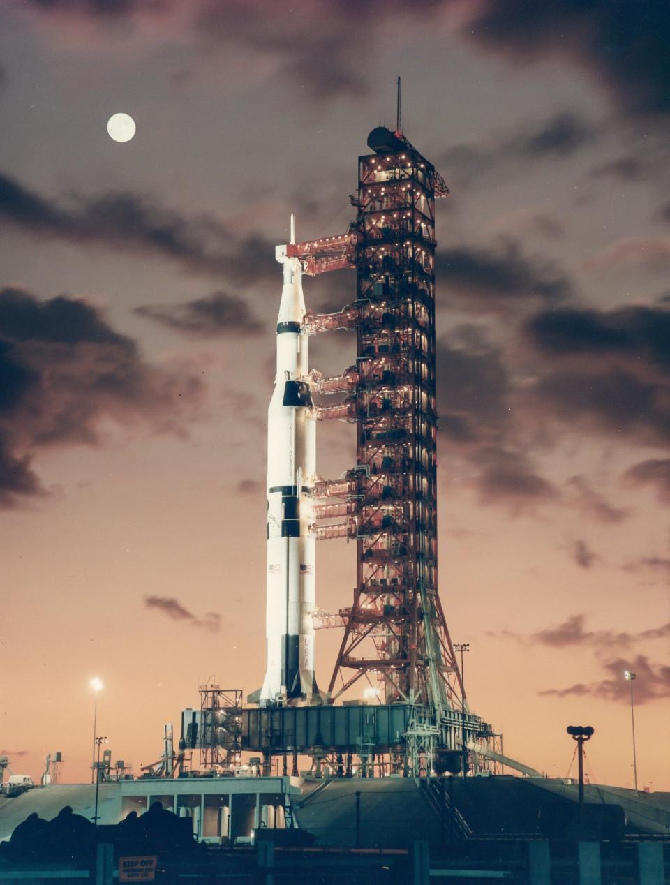 Saturn V rocket dawn 1967