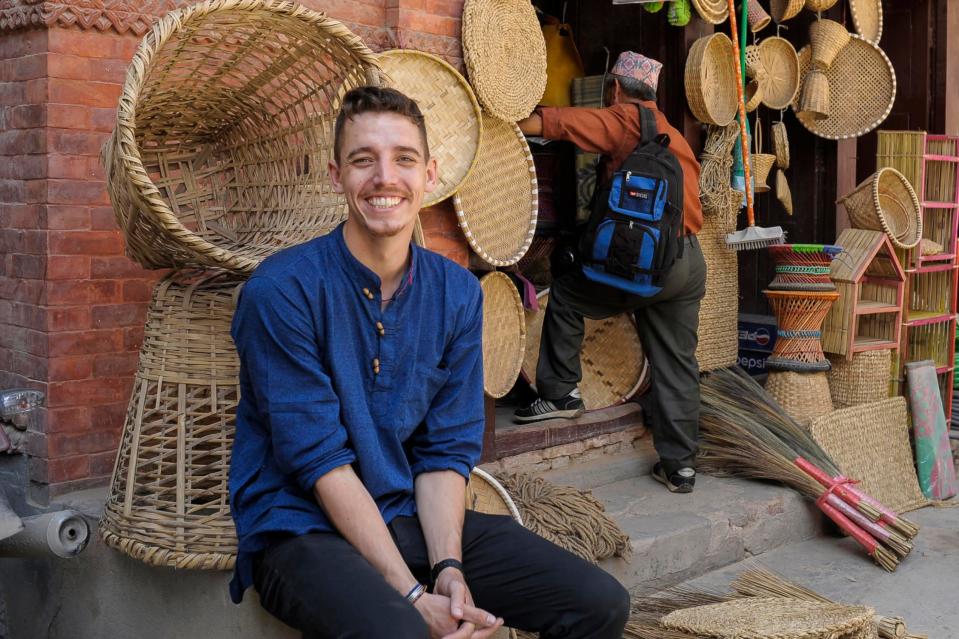 Hayden Rue in Patan Lalitpur, Nepal. - Copyright: Courtesy of Hayden Rue