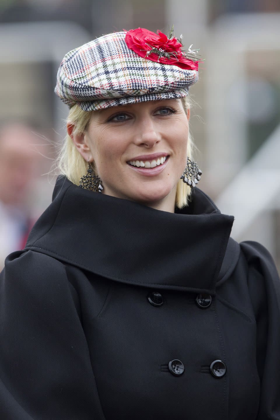 <p>Plaid makes for a great accessory as well: <a href="https://www.townandcountrymag.com/society/tradition/g19460546/zara-tindall-best-style-moments/" rel="nofollow noopener" target="_blank" data-ylk="slk:Zara Tindall, the Queen's granddaughter;elm:context_link;itc:0;sec:content-canvas" class="link ">Zara Tindall, the Queen's granddaughter</a>, wore this plaid hat back in 2011. </p>