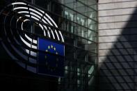 A general view of the building of EU parliament in Brussels