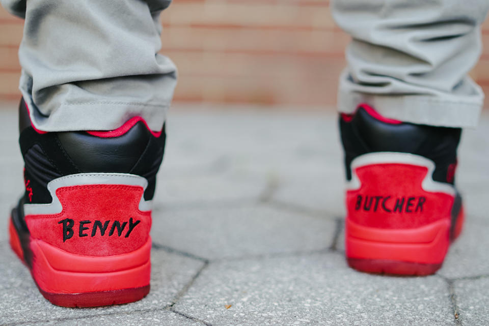 The heels of the Benny the Butcher x Ewing Athletics Sport Lite. - Credit: Courtesy of Ewing Athletics