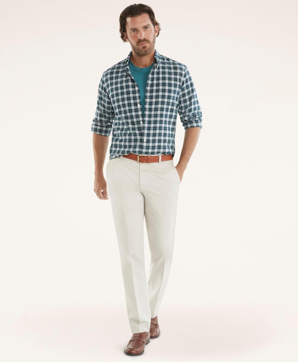 <p><a href="https://go.redirectingat.com?id=74968X1596630&url=https%3A%2F%2Fwww.brooksbrothers.com%2Fmilano-slim-fit-stretch-advantage-chino%25C2%25AE-pants%2FMR00509.html&sref=https%3A%2F%2F" rel="nofollow noopener" target="_blank" data-ylk="slk:Shop Now;elm:context_link;itc:0;sec:content-canvas" class="link ">Shop Now</a></p><p>Stretch Advantage Chino® Pants</p><p>brooksbrothers.com</p><p>$118.00</p>