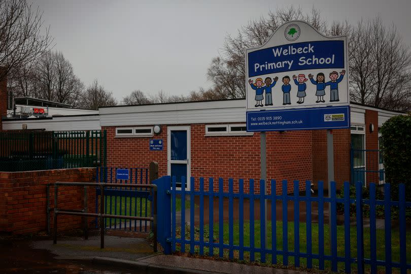 A general view of Welbeck Primary School in Kinglake Place, Meadows, Nottingham.