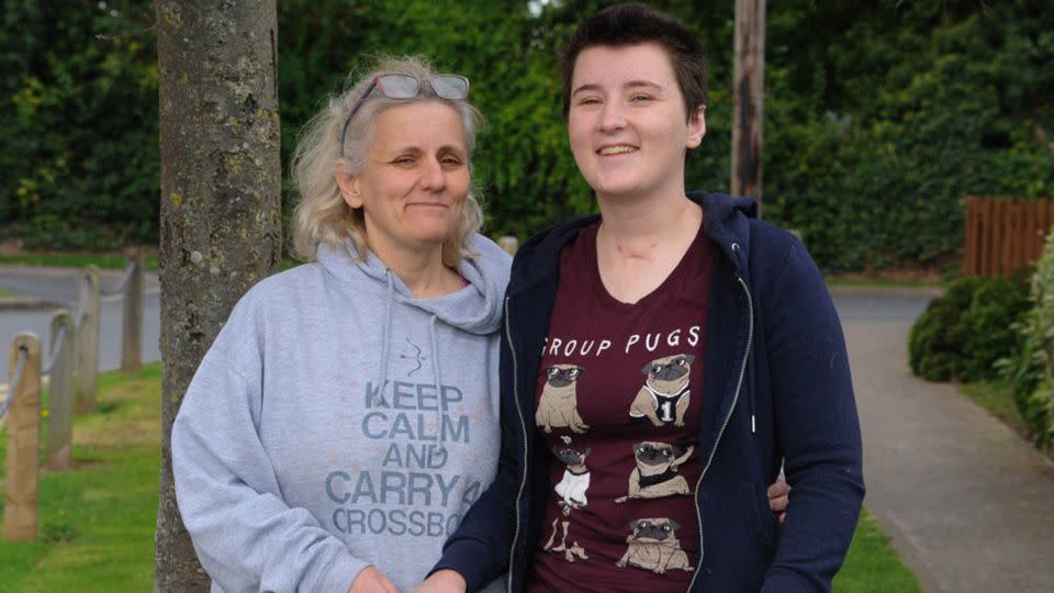 Sam's mum has left work to care for the car crash victim full-time. Photo: South West News Service