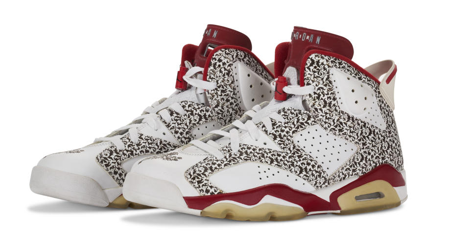 Nike Donda West Air Jordan VI sneakers - Credit: Courtesy of Christie's