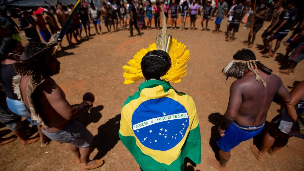 Indigene protestieren seit Tagen in der Hauptstadt Brasilia.