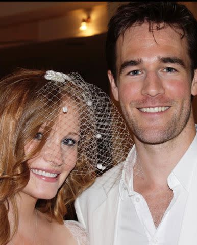 <p>James Van Der Beek Instagram</p> James Van Der Beek and Kimberly Van Der Beek on their wedding day in 2010.