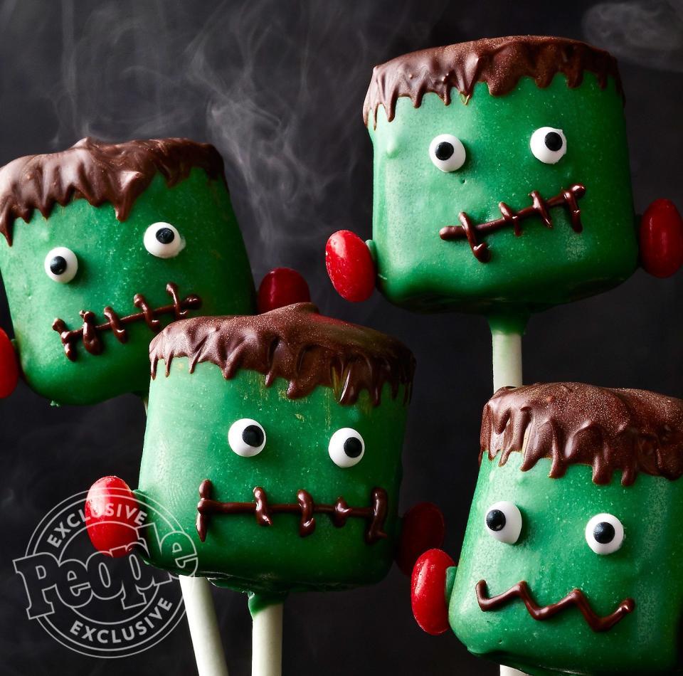 FRANKENSTEIN MARSHMALLOW POPS