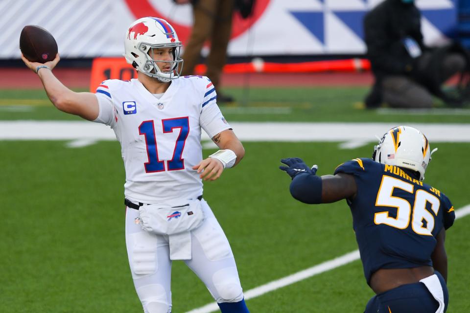 Will Josh Allen and the Buffalo Bills beat the Los Angeles Chargers on Saturday? NFL Week 16 picks, predictions and odds for the game.