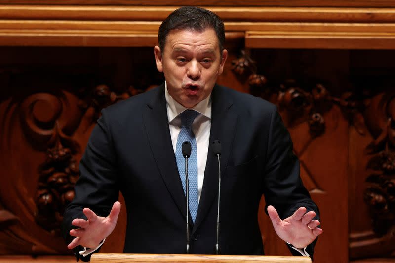 Debate on the new government programme at the Portuguese parliament, in Lisbon