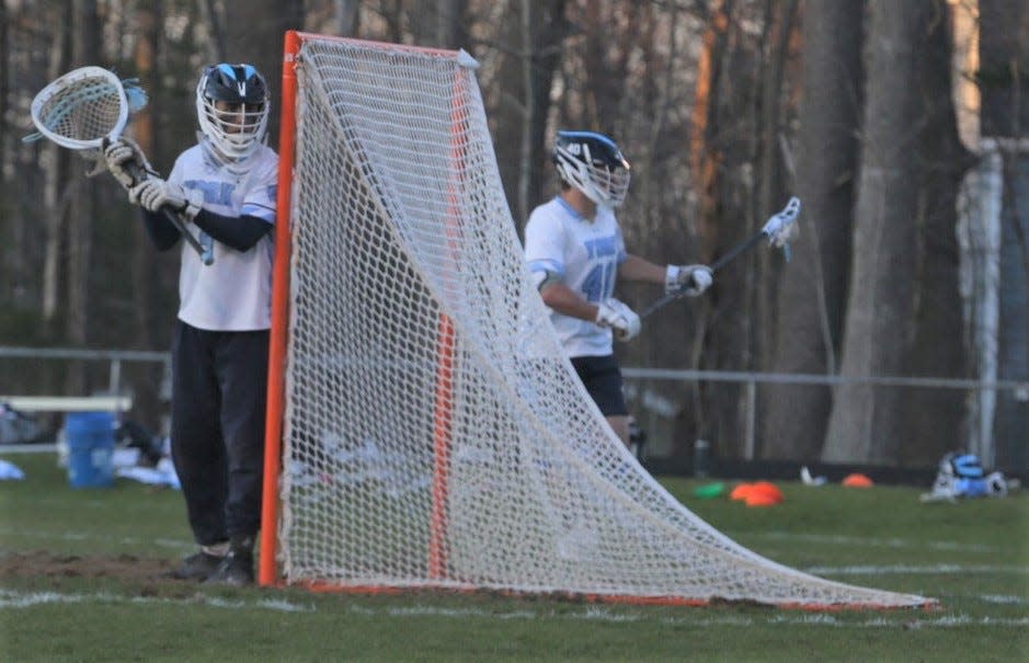 York High School goalie Evan Giacobba came up with key saves in Thursday's 10-4 win over Windham.