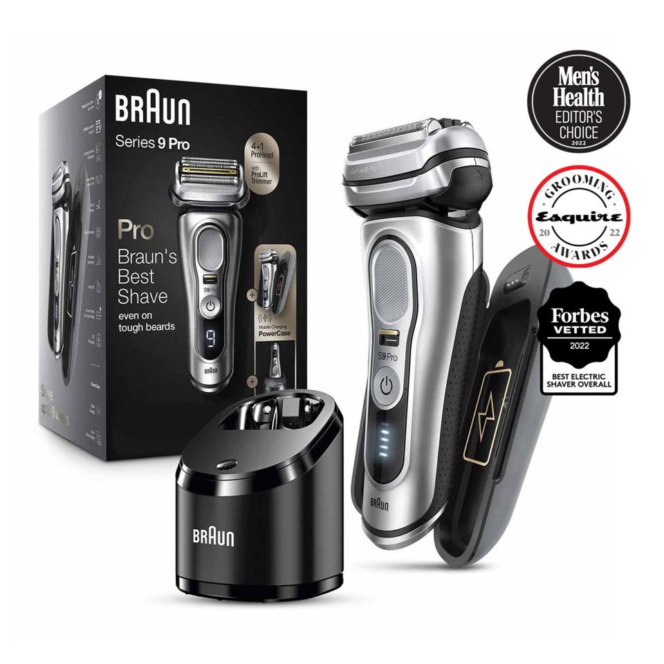 <p><a href="https://us.braun.com/en-us/male-grooming/electric-shavers/series-9-pro-power-case-9477cc" rel="nofollow noopener" target="_blank" data-ylk="slk:Shop Now;elm:context_link;itc:0;sec:content-canvas" class="link ">Shop Now</a></p><p>Series 9 Pro Electric Shaver with PowerCase, 9477cc</p><p>braun.com</p><p>$314.99</p>