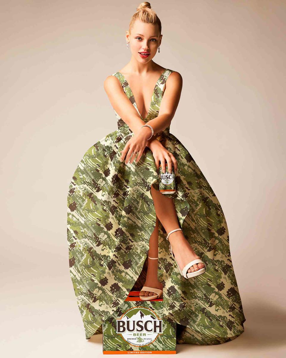 Busch x David's Bridal Camo Gown