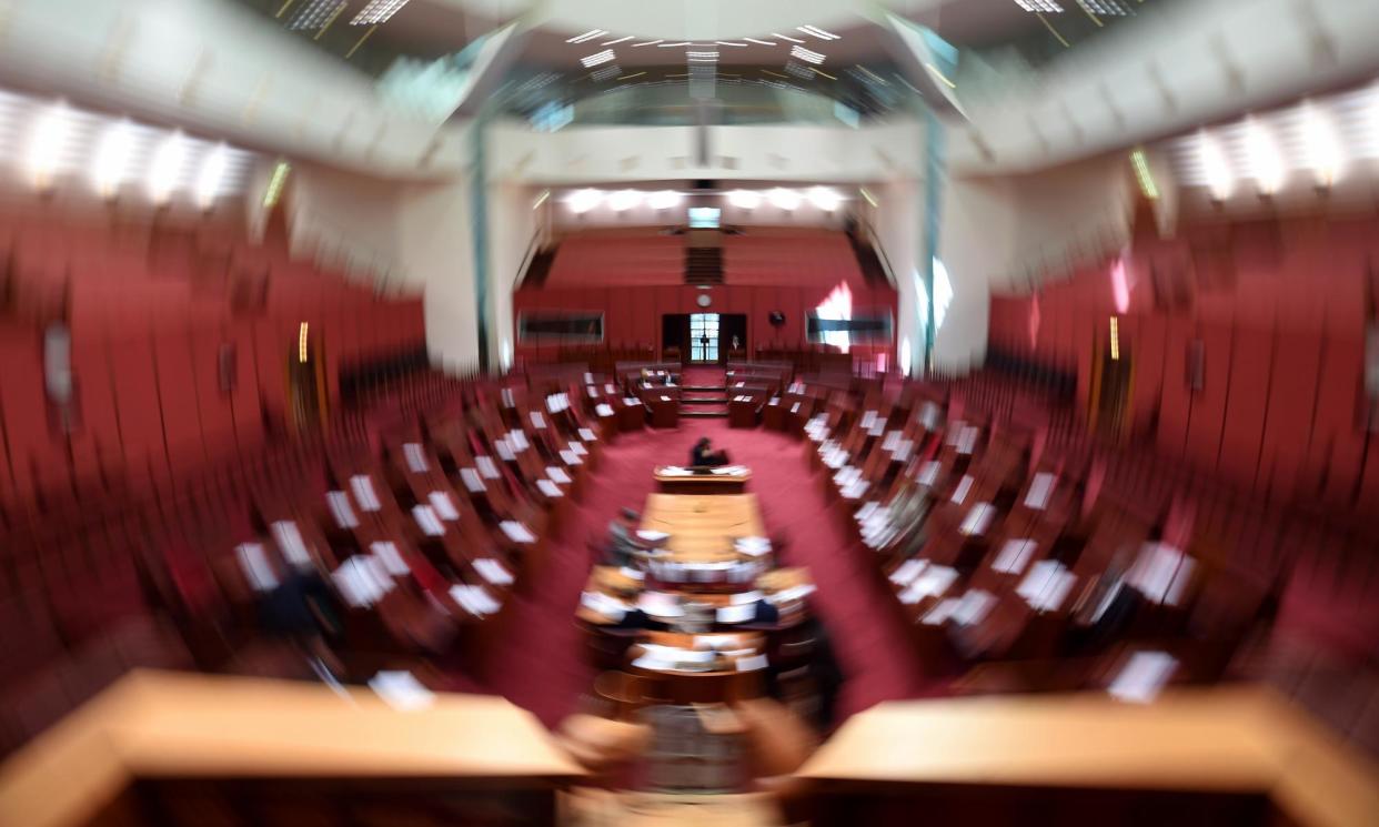 <span>To dissolve the whole Senate, Anthony Albanese needs at least one bill that the upper house has blocked on two occasions, at least three months apart.</span><span>Photograph: Lukas Coch/AAP</span>