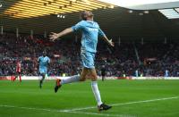 <p>Peter Crouch celebrates putting Sunderland 3-0 up</p>