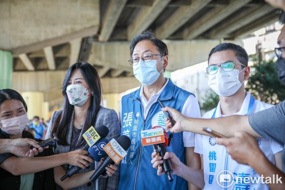 國民黨桃園市長參選人張善政聲量大幅落後給民進黨對手鄭運鵬。   圖：林昀真/攝（資料照）