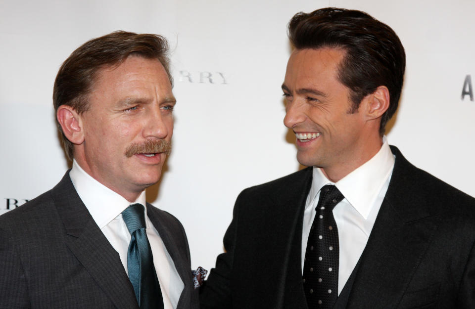 NEW YORK - SEPTEMBER 29:  Daniel Craig and Hugh Jackman attend the opening night afterparty for 