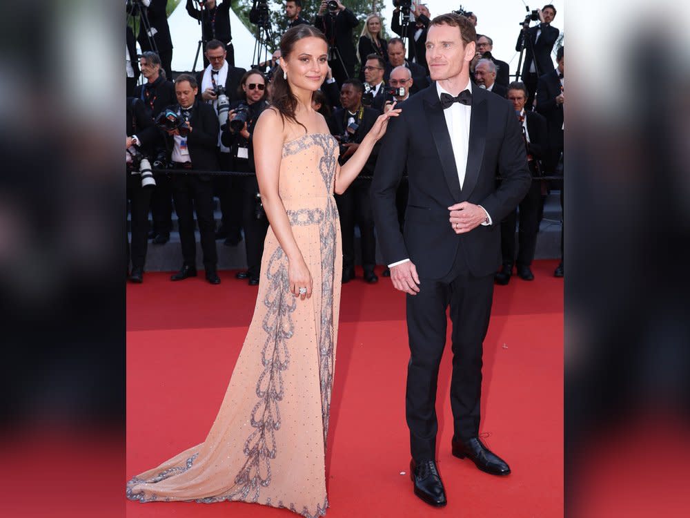 Alicia Vikander und Michael Fassbender auf dem roten Teppich in Cannes. (Bild: imago/ZUMA Wire)