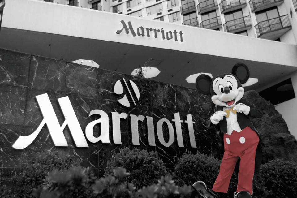 Way back in 1984, Marriott had seriously considered buying the Walt Disney Co. We recreate how history would have changed if the deal had gone through. Photo lllustration / Skift