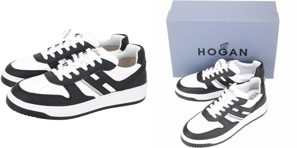 TOD'S x Hogan精品狂降必買�� HOGAN H630 撞色拼接牛皮繫帶運動鞋！圖片來源：Yahoo奇摩購物中心