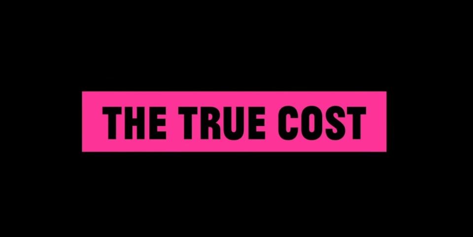 The True Cost title screen