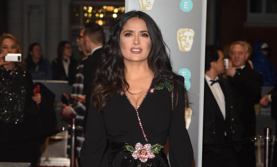 Salma Hayek bei den 71. British Academy Film Awards in London. (Bild: AP Photo/Star Max 2)