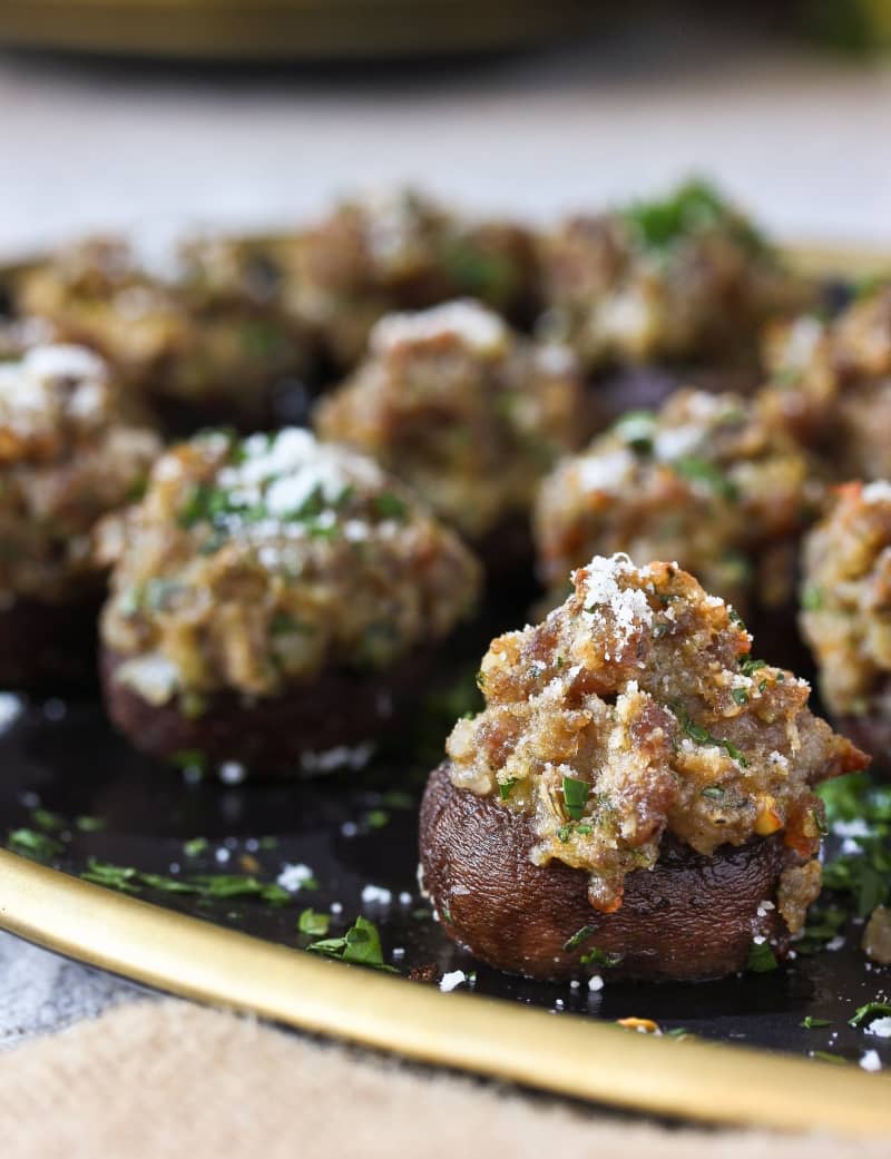 Sausage Stuffed Mushrooms